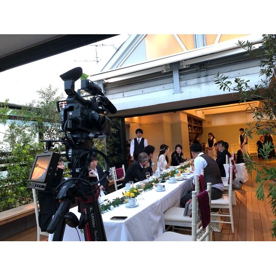 ルーフガーデンでのお食事会